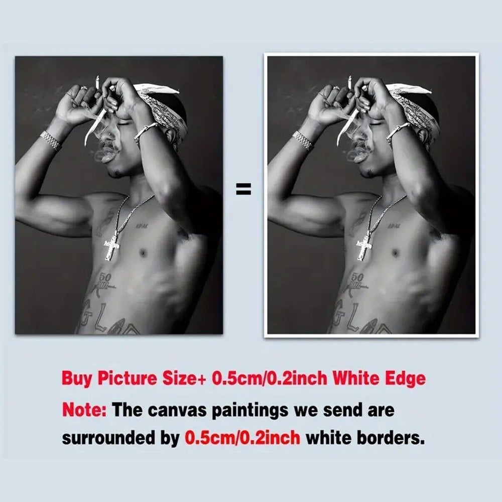 Tupac Shakur Canvas Art Print 23.62" X 15.75" New! Art:Art Prints Style Your Walls